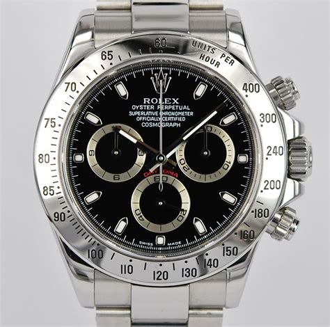 rolex daytona black dial 116520|rolex daytona 116520 for sale.